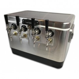 Coldbreak Jockey Box 4 tap stainless bartender edition 54 quart cooler 50-foot coils