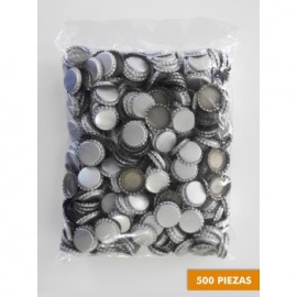 Corcholatas Absorbentes de Oxigeno - Plateadas (Paquete 500 pzas)